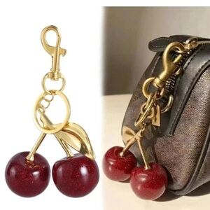 Red Cherries keychain / Bag charm